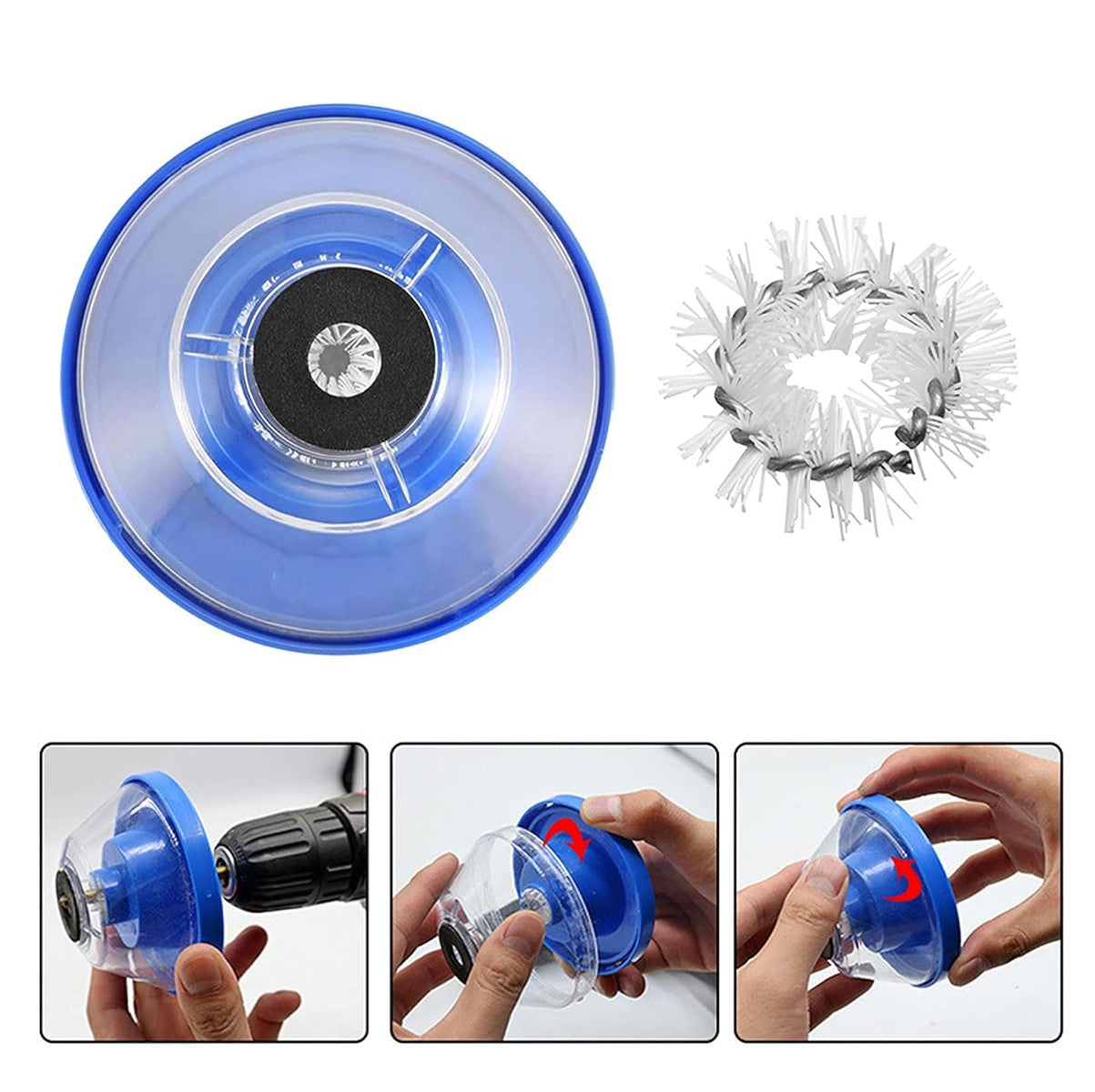 DustDrill® Recolector de Polvo para Taladro + Obsequio Curso de Carpinteria🎁