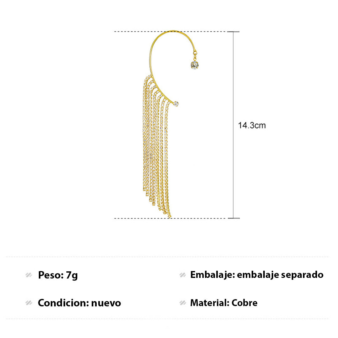 Earcuff en Caida FallDiamond: Luciras una belleza sin igual