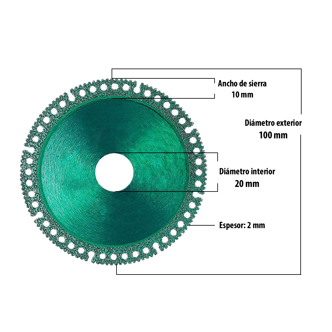 DiamondDisc® Corta en segundos cualquier material