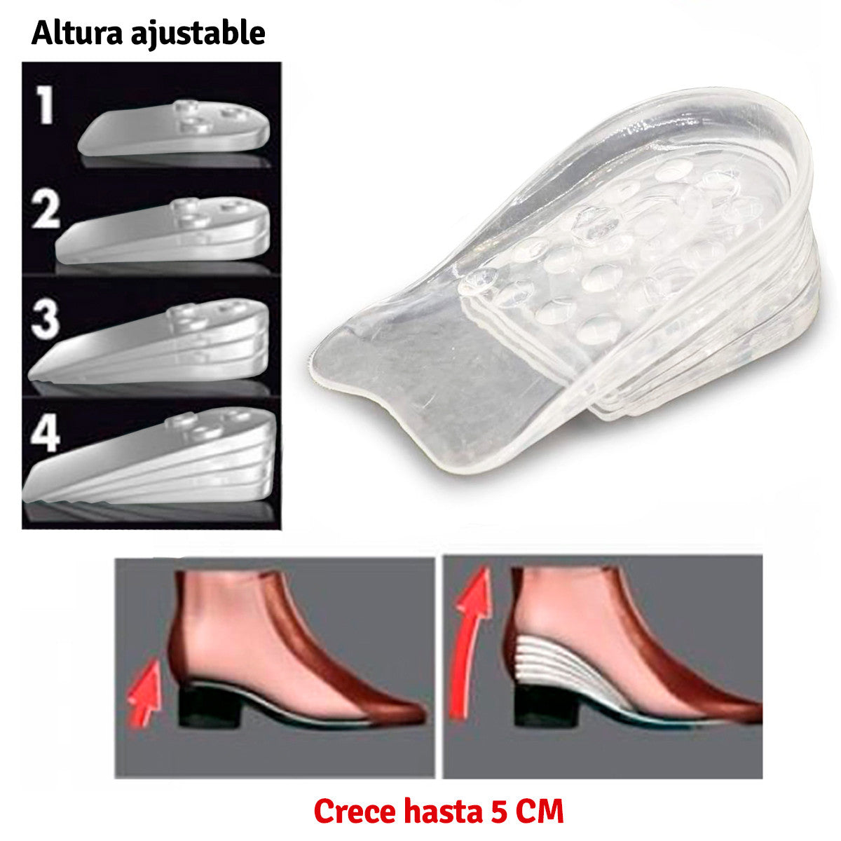 Plantillas HighMeter® | Aumenta tu estatura hasta 5cm🤩