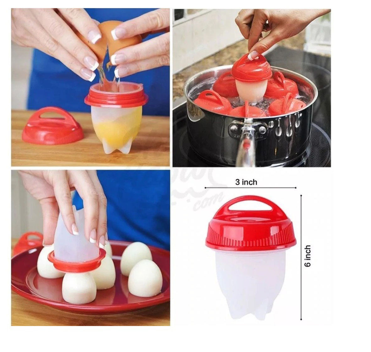 Set EggSilicone® x6 Moldes para Cocinar + Rebanador de Piña Express 🎁