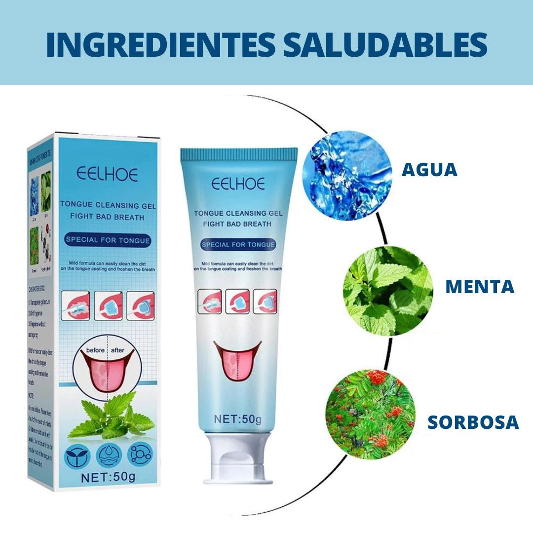 Gel Limpiador Fresh® Mint + Cepillo Rascador Lengua Especial 🎁