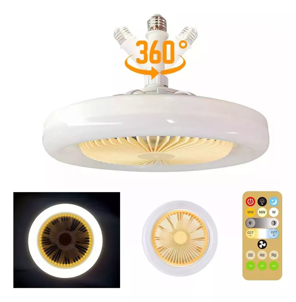 LightAir® Bombillo Ventilador Giratorio