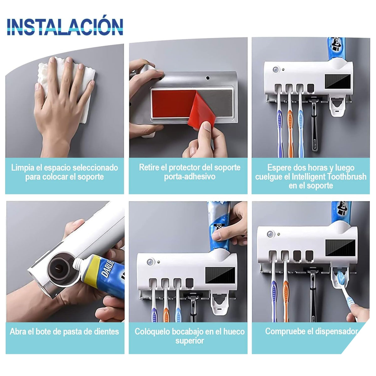 DENT SUPPORT® | Esterilizador de Cepillos UV+Recarga Solar