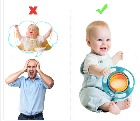 PLATO ANTIDERRAME GYROCHILD® | No mas regueros al alimentar a tu pequeño