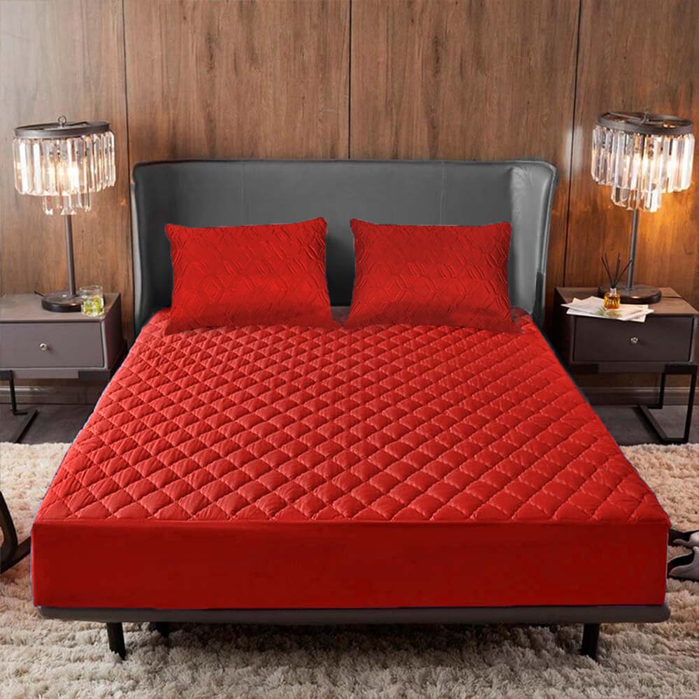 Protector De Colchon Acolchado Antifluido + 🎁GRATIS PROTECTORES ALMOHADA