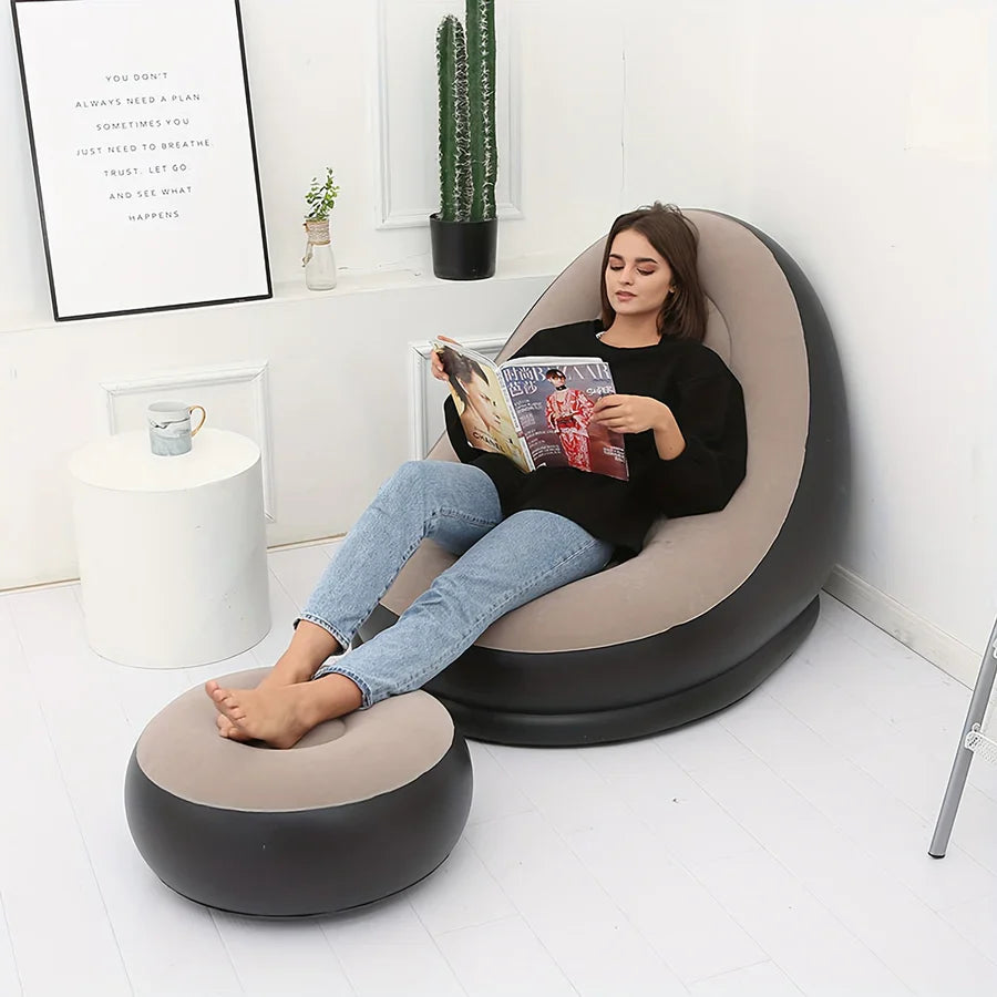 SILLON INFLABLE Confort® + Reposapies🤩