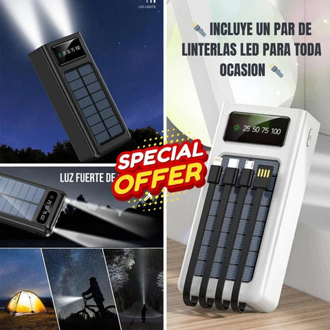 Powerbank Solar - Batería gratis de por vida🔋🤫
