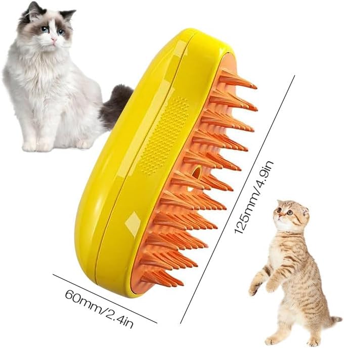 Cepillo 3 en 1 WashSteam® de Vapor para Mascotas-Masajea, limpia y refresca🫧