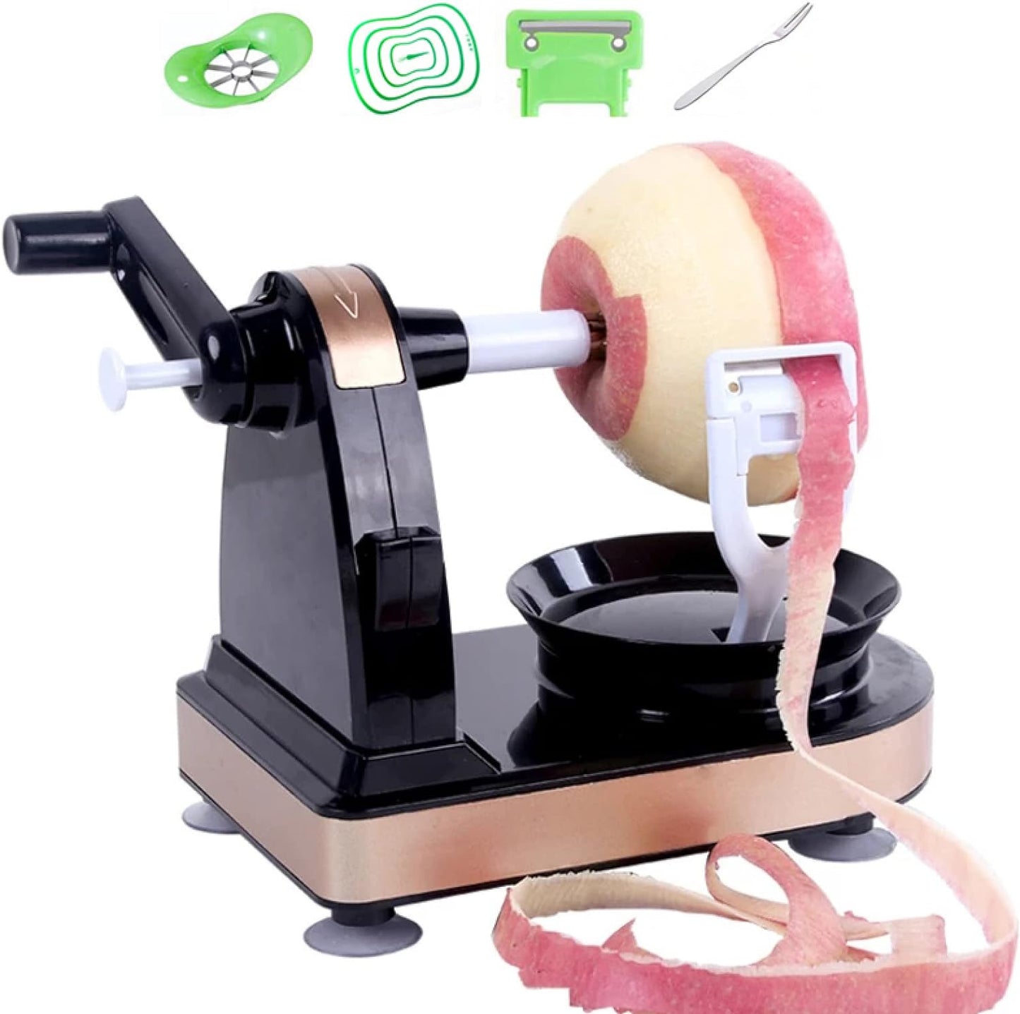 GiraVeg™ Maquina Peladora Frutas y Verduras - Rotacion 360° Rapido y Facil