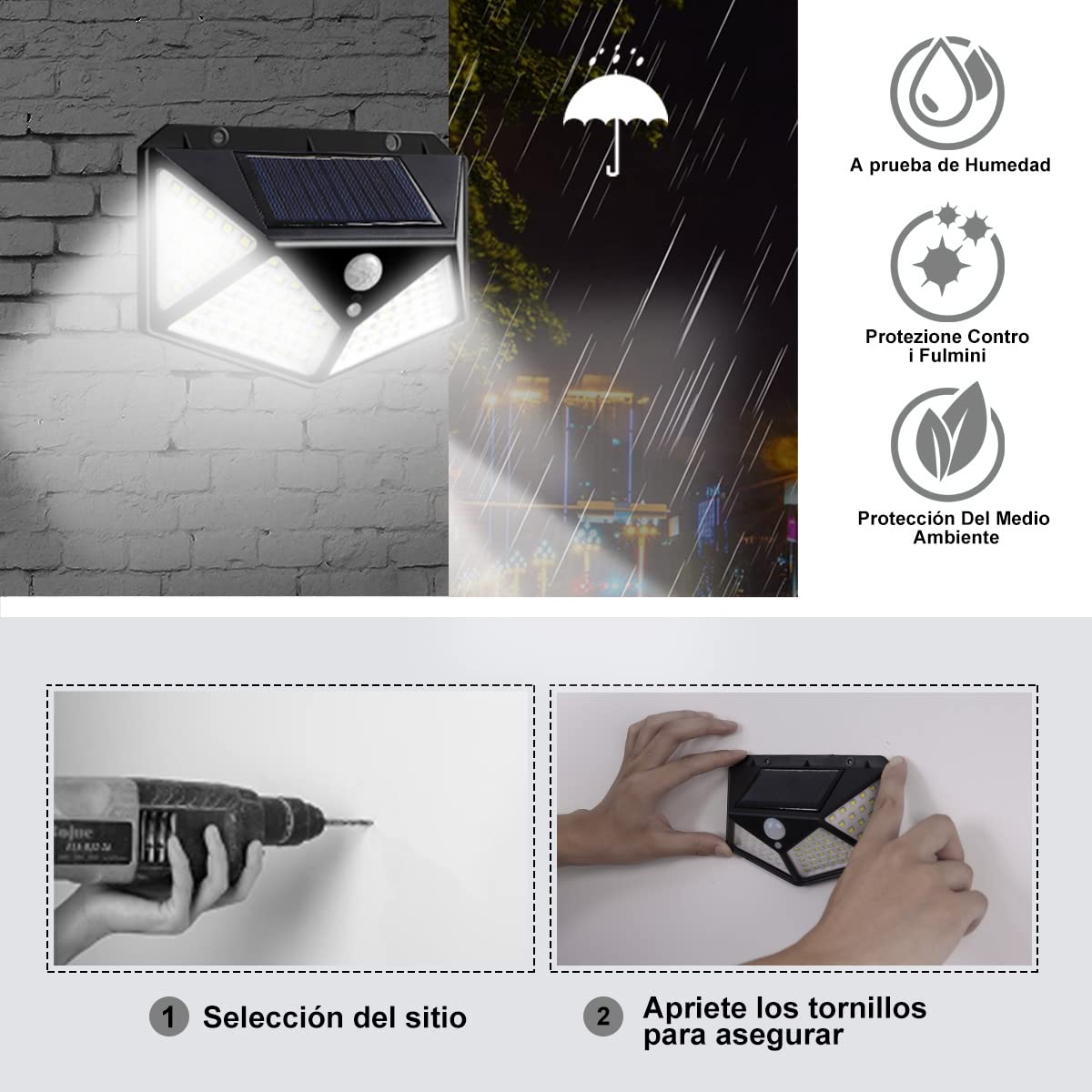 Lampara LED Solara® - A prueba de agua