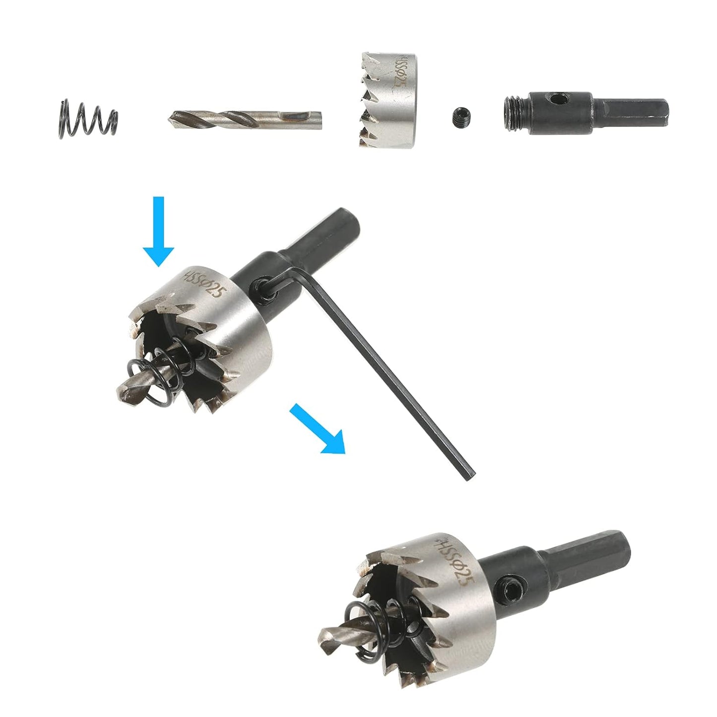 KIT X5 BROCAS DE SIERRA CIRCULAR FASTDRILL® | Corta en segundos