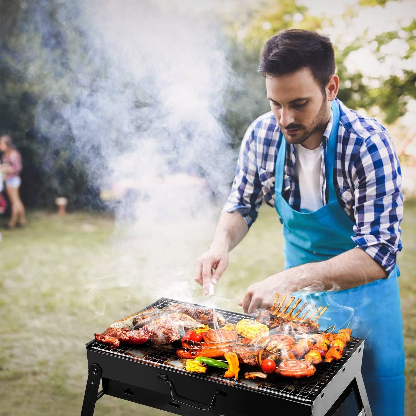GrillBBQ® Portatil - Tus asados a donde quiera que vayas