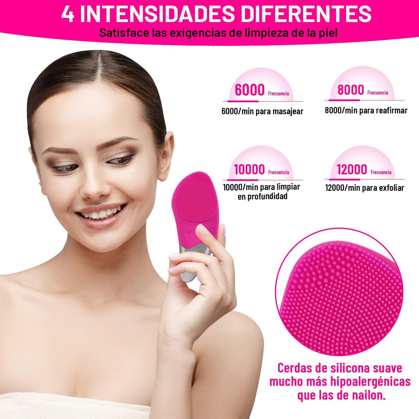 Limpiador y Masajeador Facial Sonico