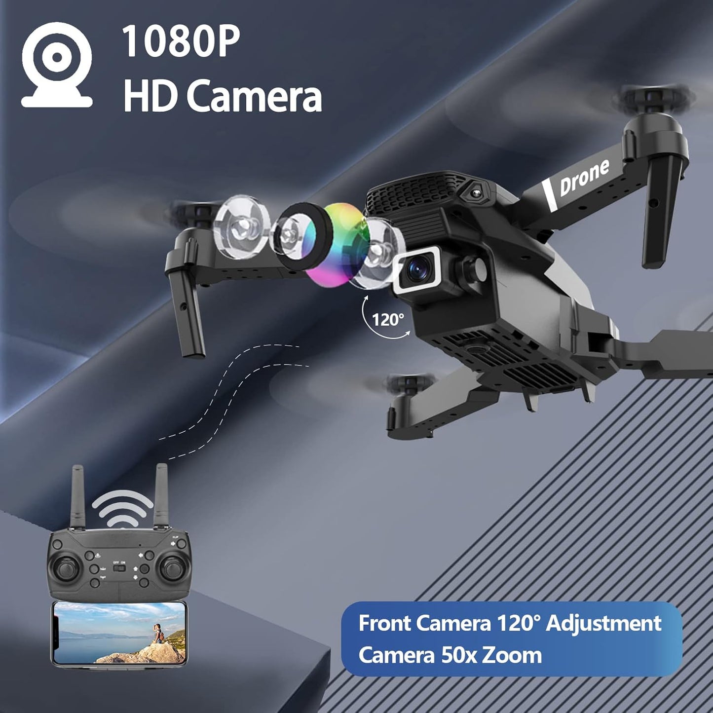 DRONE SKY® CON CAMARA HD l Diversion para todas las edades