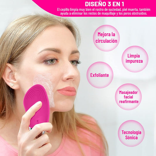 Limpiador y Masajeador Facial Sonico