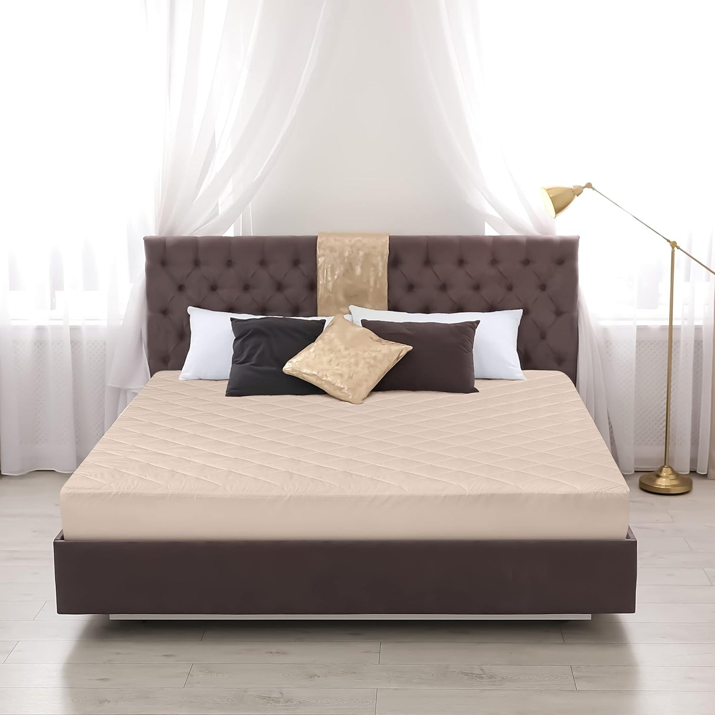 Protector  De Colchon Antfifluido Acolchado + PROTECTORES ALMOHADA🎁 GRATIS