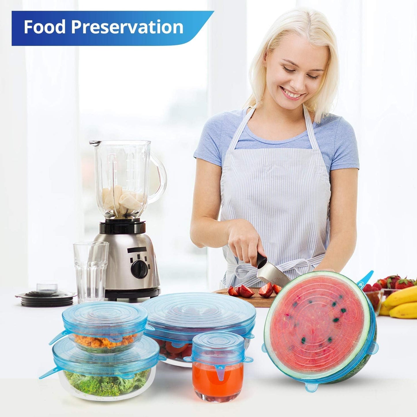 Kit x6 Tapas de Silicona CoverFresh® - Tus alimentos con el mejor sabor siempre