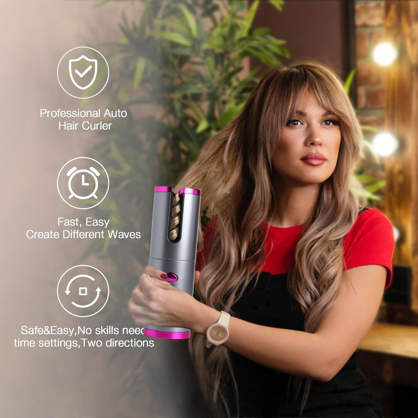 Rizador de Cabello Automatico GlowCurl