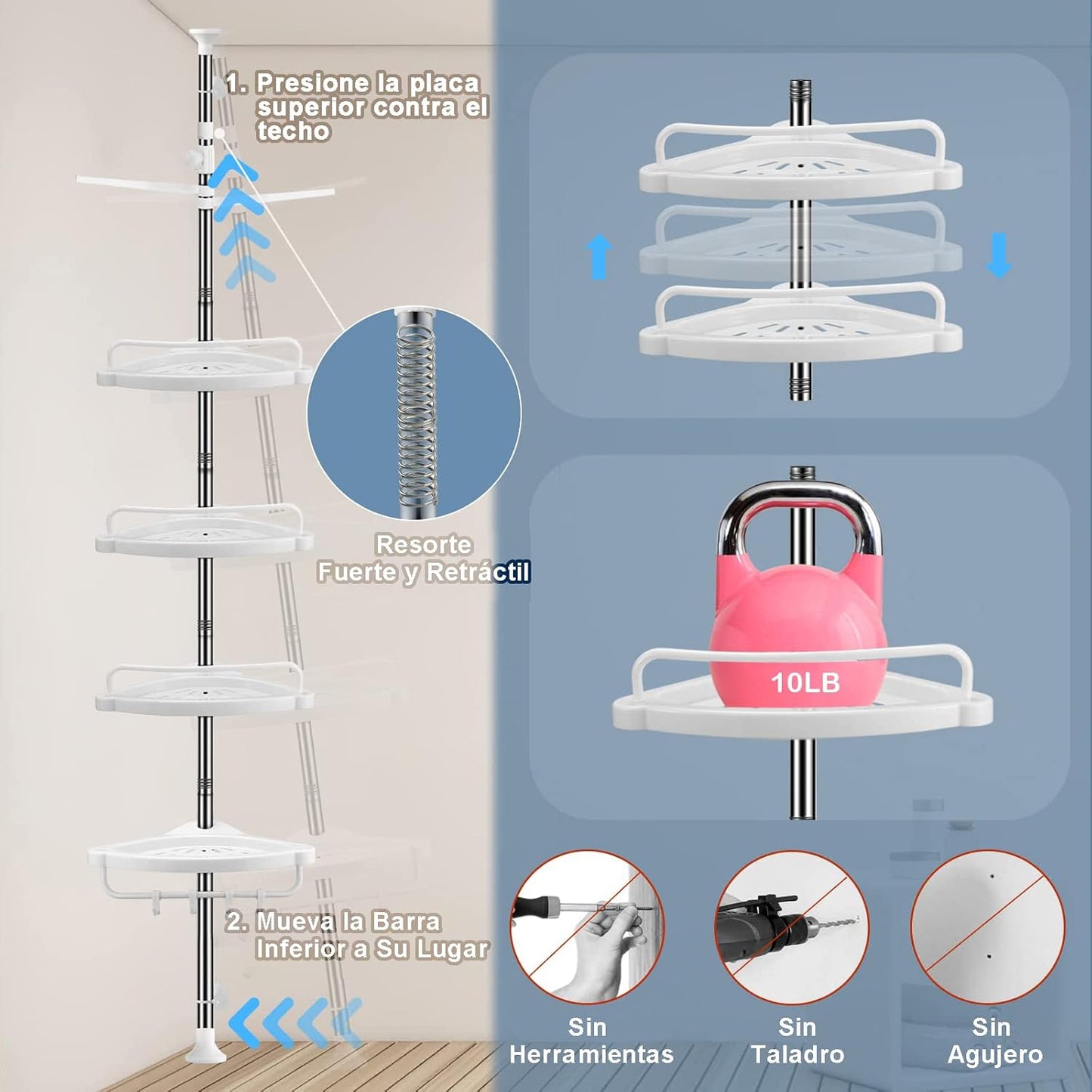 ORGANIZADOR DE BAÑO PREMIUM®| Para cualquier lugar de tu baño