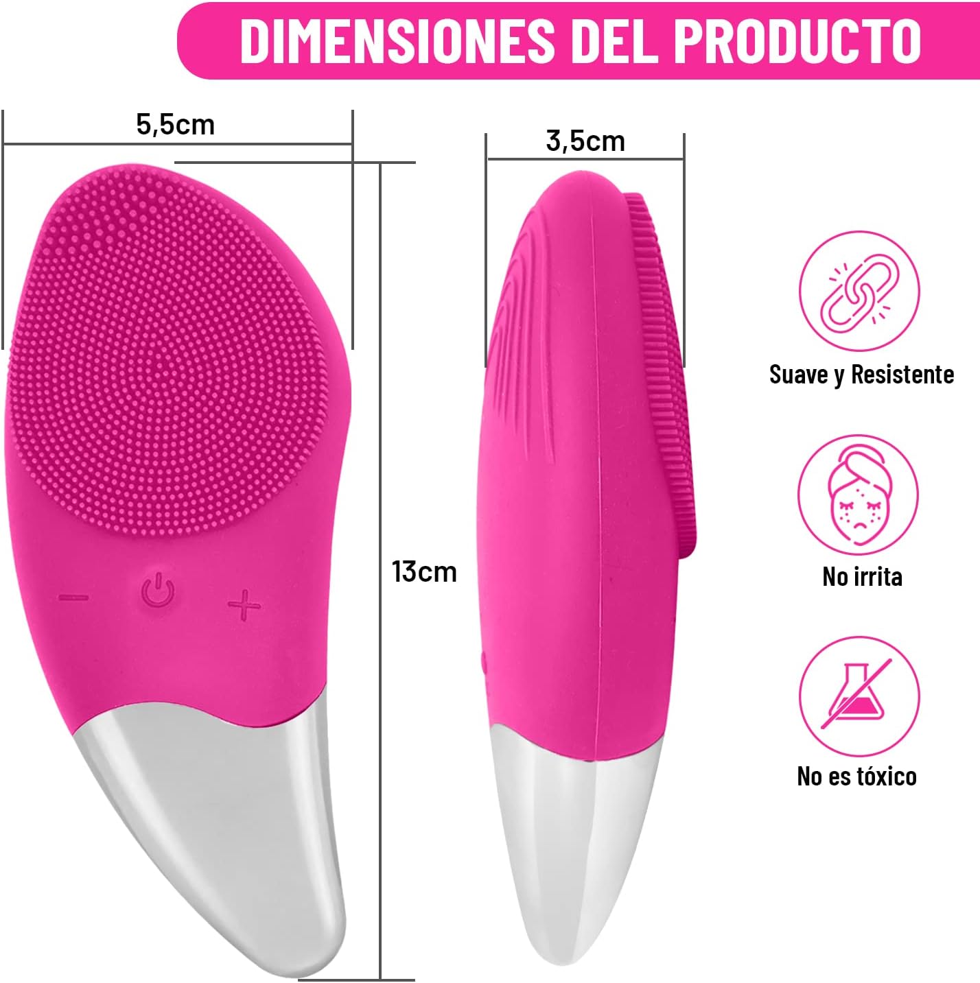 Limpiador y Masajeador Facial Sonico