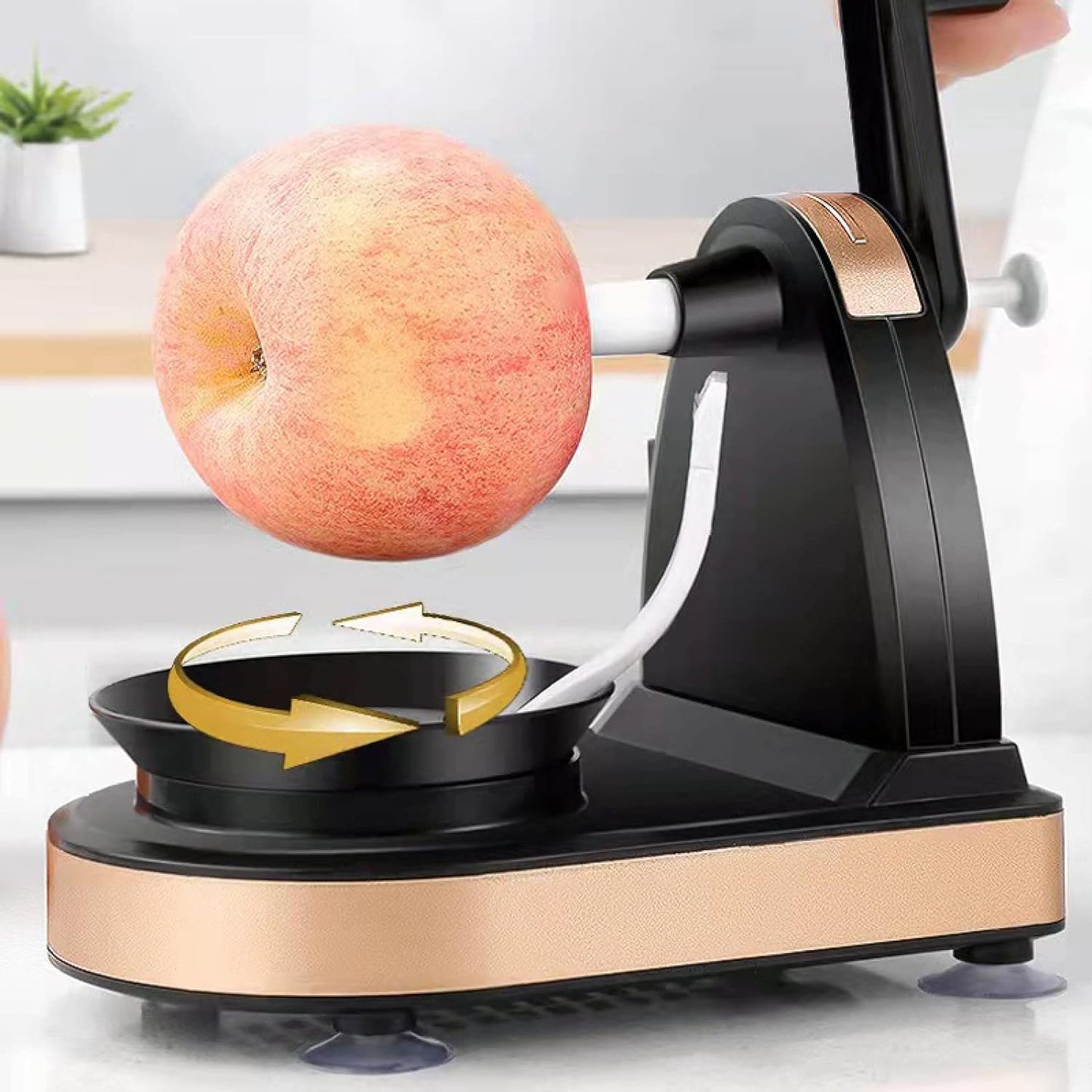 GiraVeg™ Maquina Peladora Frutas y Verduras - Rotacion 360° Rapido y Facil
