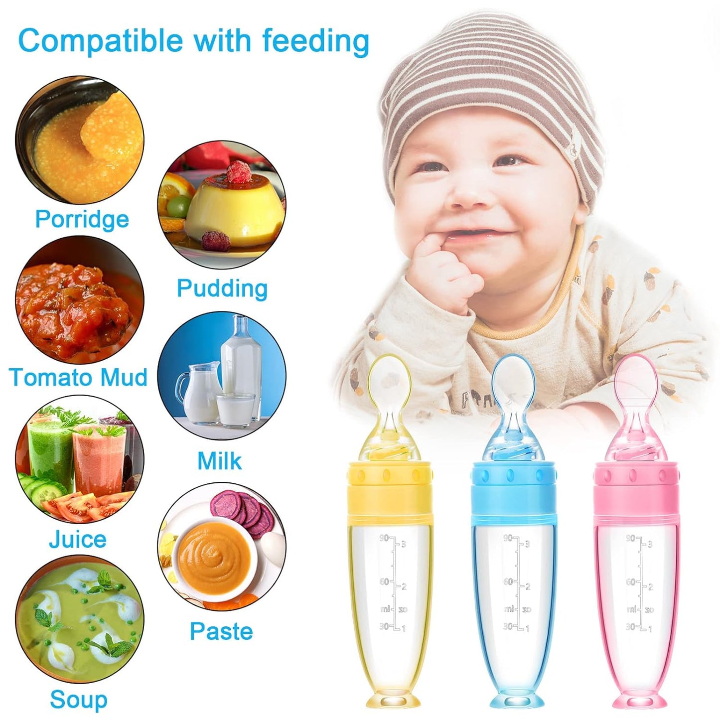 Cuchara Biberon BabyMix: Alimentación sin regueros