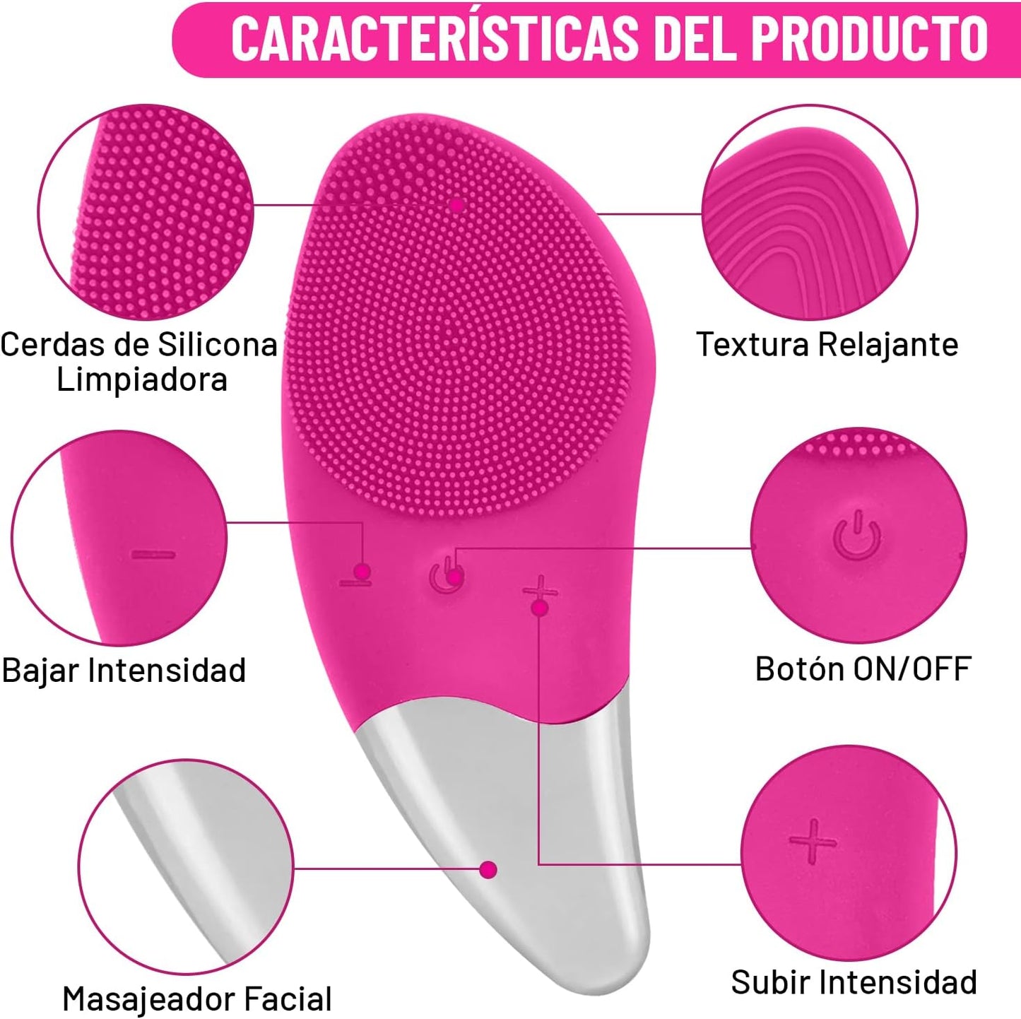Limpiador y Masajeador Facial Sonico