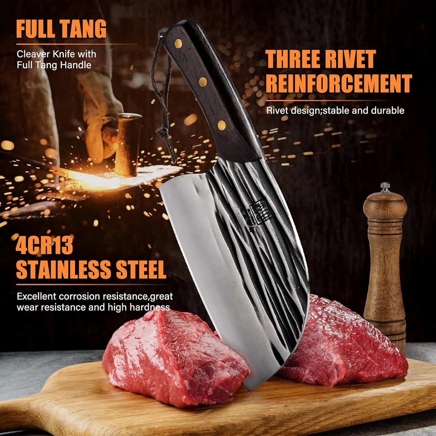 Cuchillo InfinityJapanesse® - Calidad premium⭐️+Curso de Gastronomia🎁