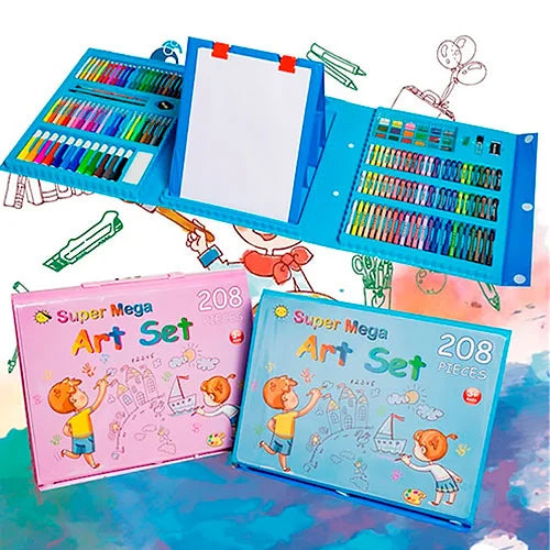 Set de arte 208 piezas - El lado artístico de tus hijos🎨