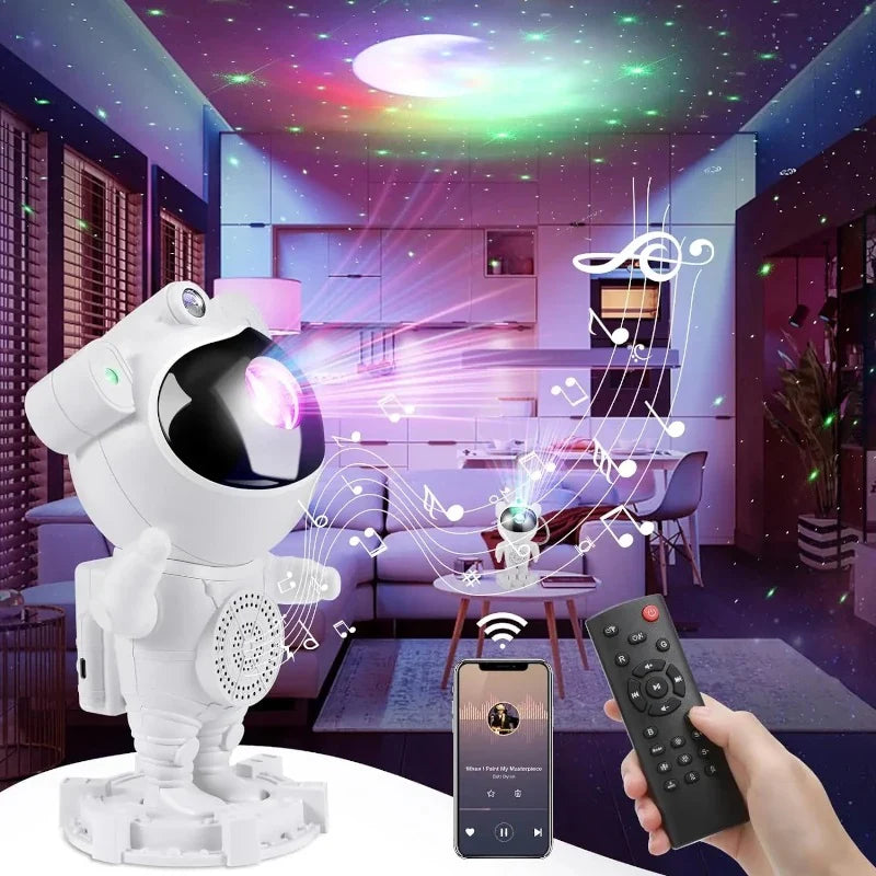 PROYECTOR PARLANTE ASTRONAUTA GALAXY® | Tu espacio de otro planeta