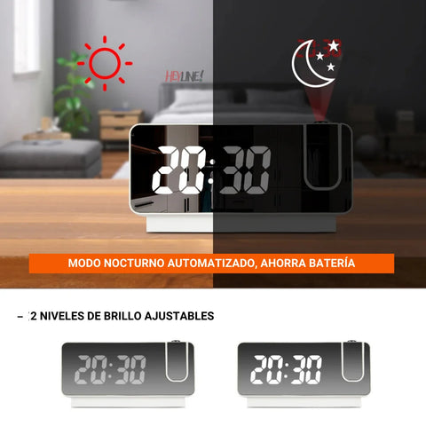 ProyectorClock® Reloj Alarma