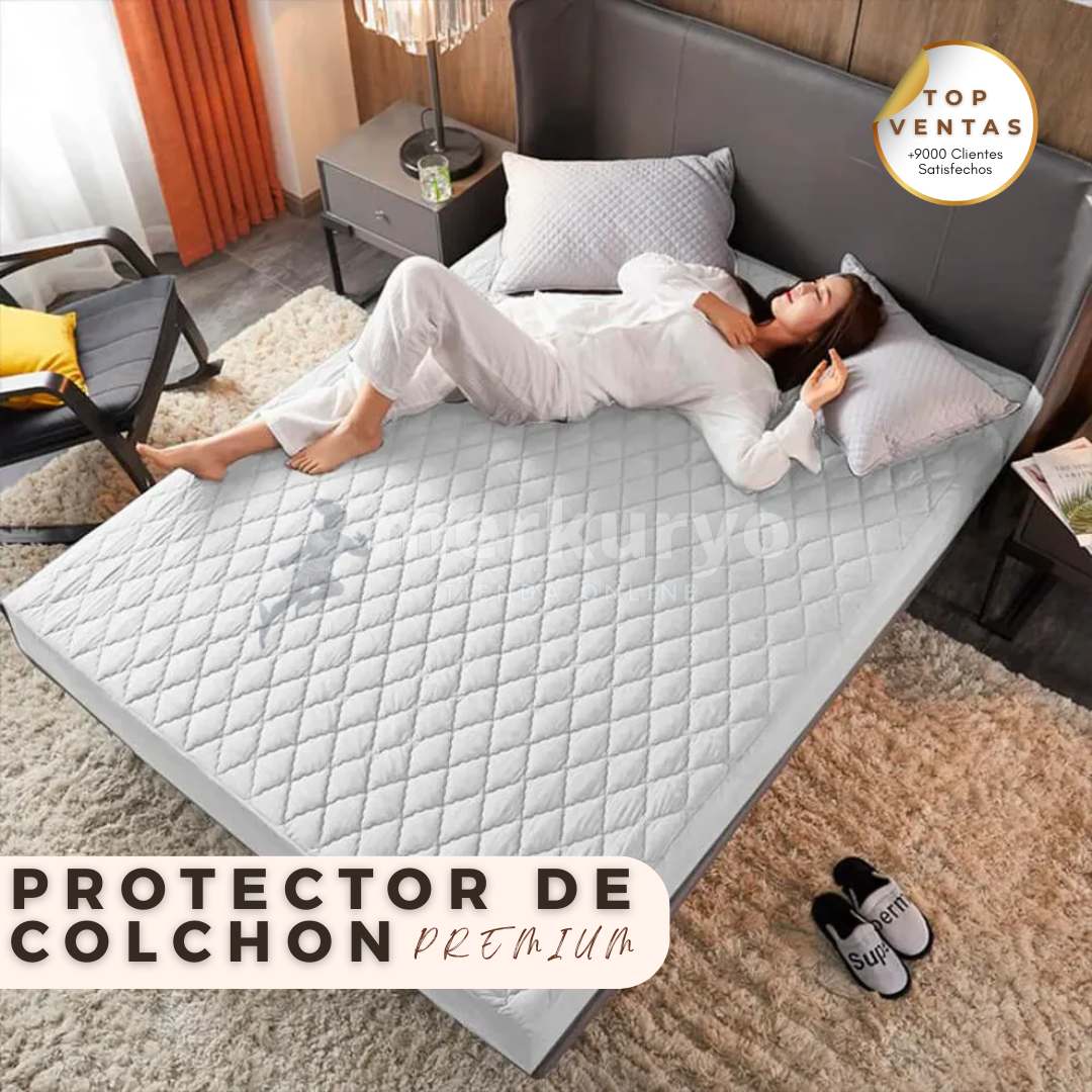 Combo Protector de Colchón Antifluido(Incluye Fundas Almohadas)