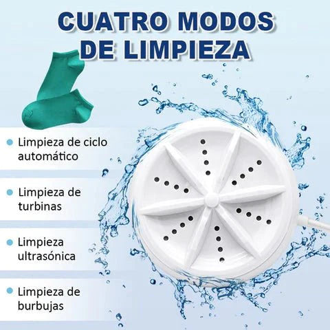 Mini turbina lavadora - Convierte baldes en mini lavadoras💧