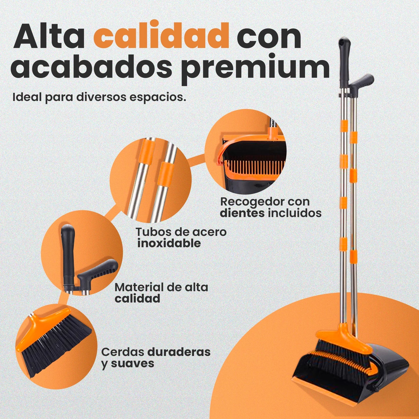 Escoba+Recogedor CeroPolvo® | Limpieza sin esfuerzo
