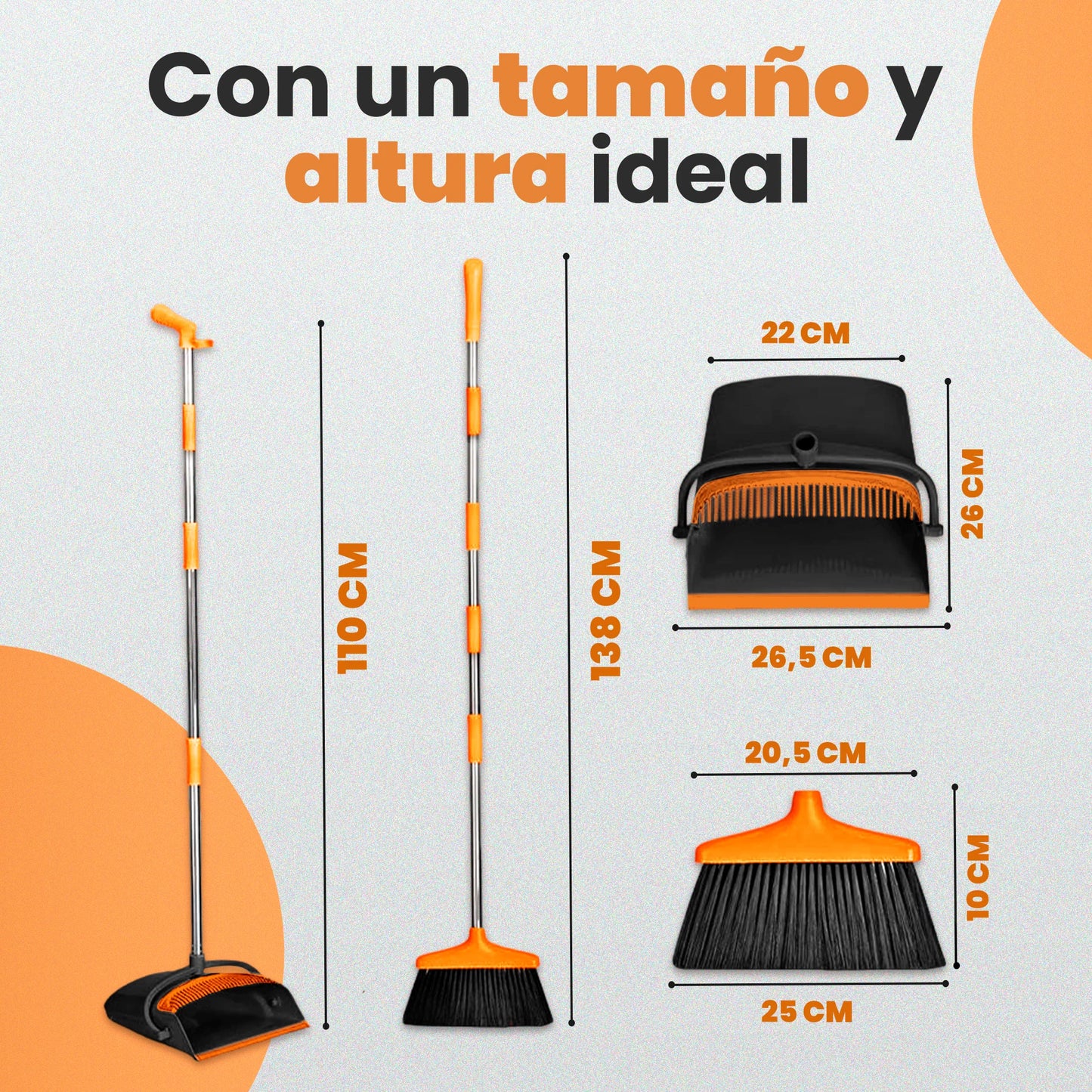 Escoba+Recogedor CeroPolvo® | Limpieza sin esfuerzo