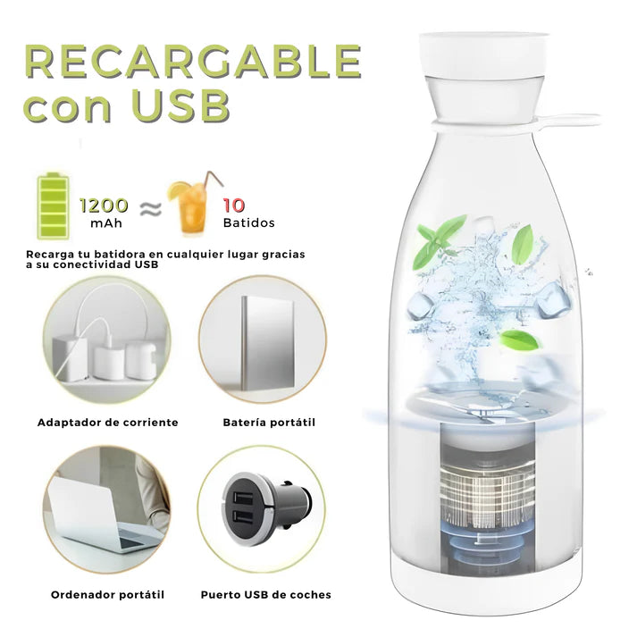 Licuadora Portatil Recargable MashUp