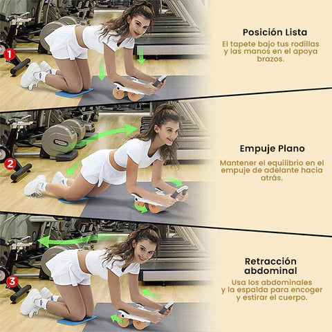 RUEDA DE EJERCICIO AbWheelRebound™️ l Efecto rebote para todos los niveles