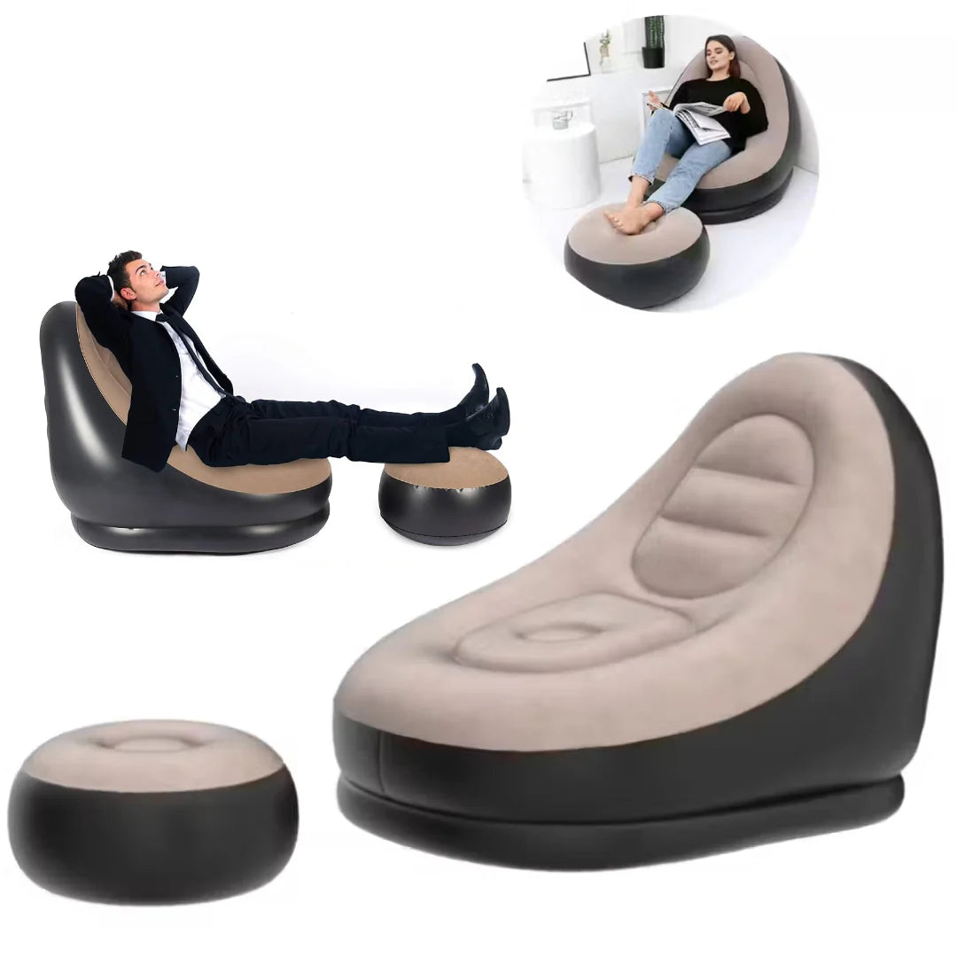 SILLON INFLABLE Confort® + Reposapies🤩