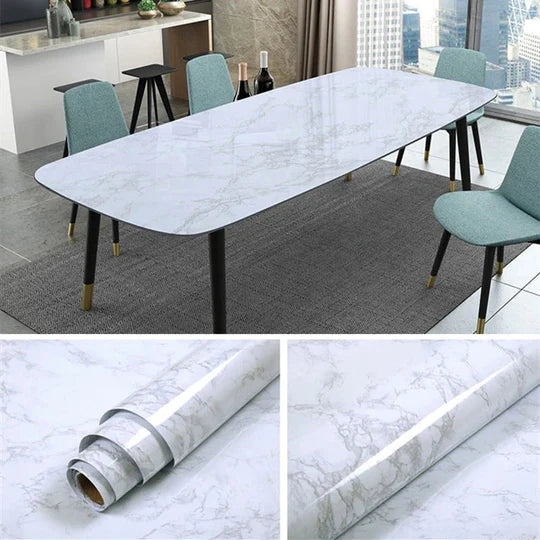Papel adhesivo de mármol - Remodela a bajo costo💸