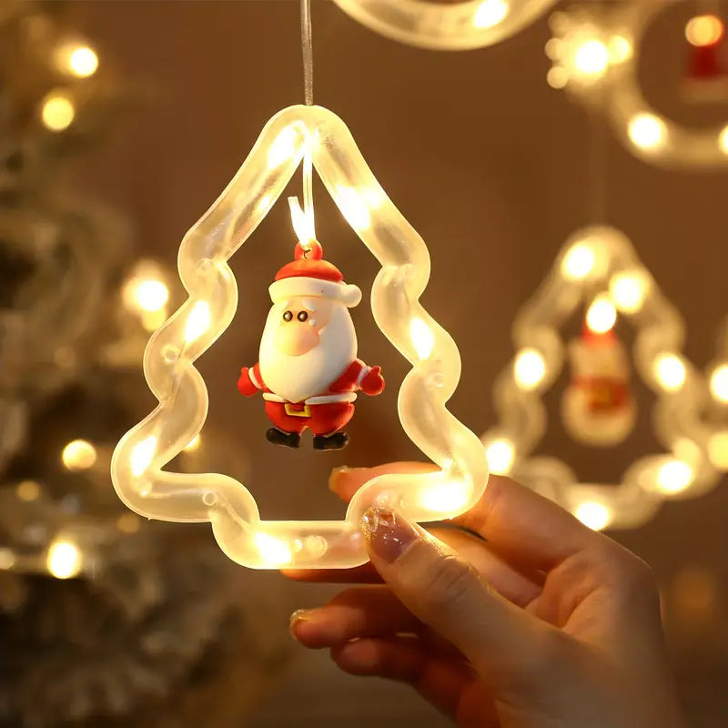 CORTINA DE LUCES DE NAVIDAD EN ARBOL 3mts