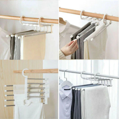 PERCHERO 6 EN 1 COMPACT® | Ropa planchada, organizada y a la vista