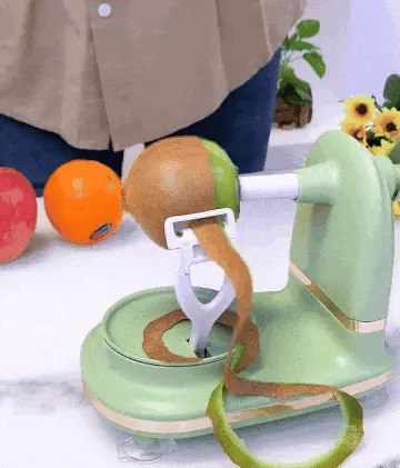 GiraVeg™ Maquina Peladora Frutas y Verduras - Rotacion 360° Rapido y Facil