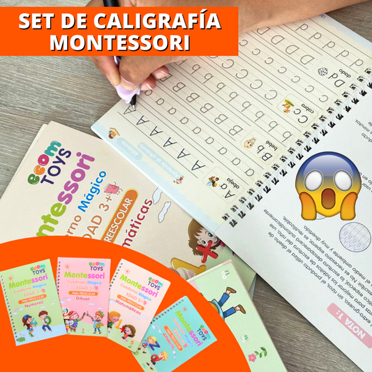 Set x4 Libros Magic® Montessori de Aprendizaje