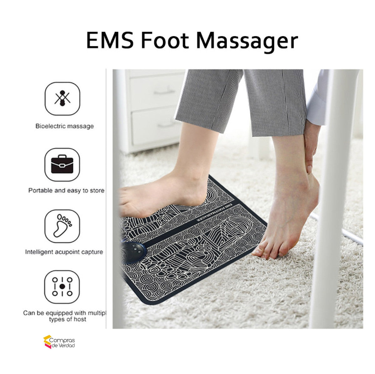 Tapete Masajeador de Electroestimulacion RelaxFoot®