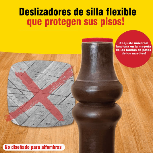 Tapones x8 Antideslizamiento  y Antiruido Sillas