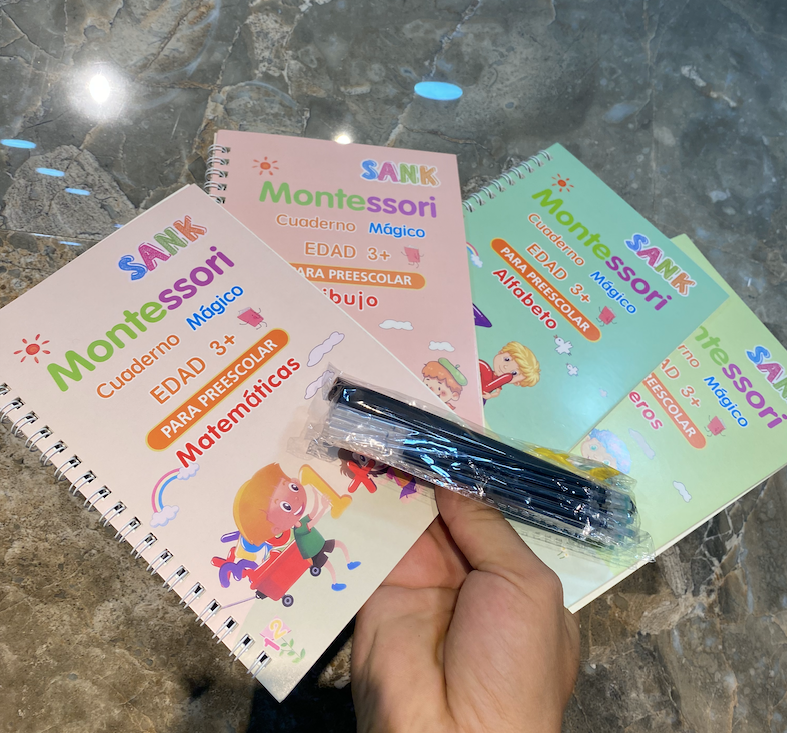 Set x4 Libros Magic® Montessori de Aprendizaje