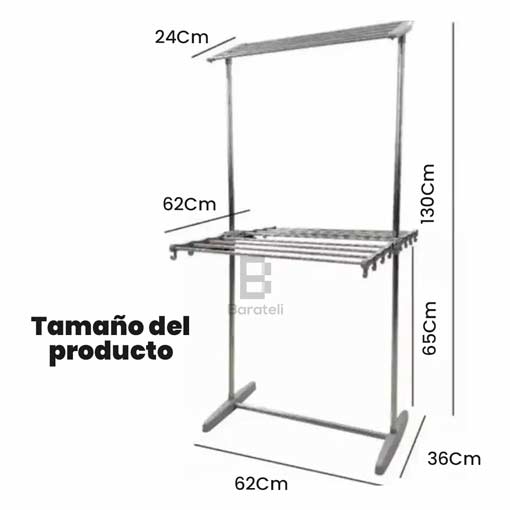 Tendedero de 2 niveles - Seca en poco espacio y rápido⚡