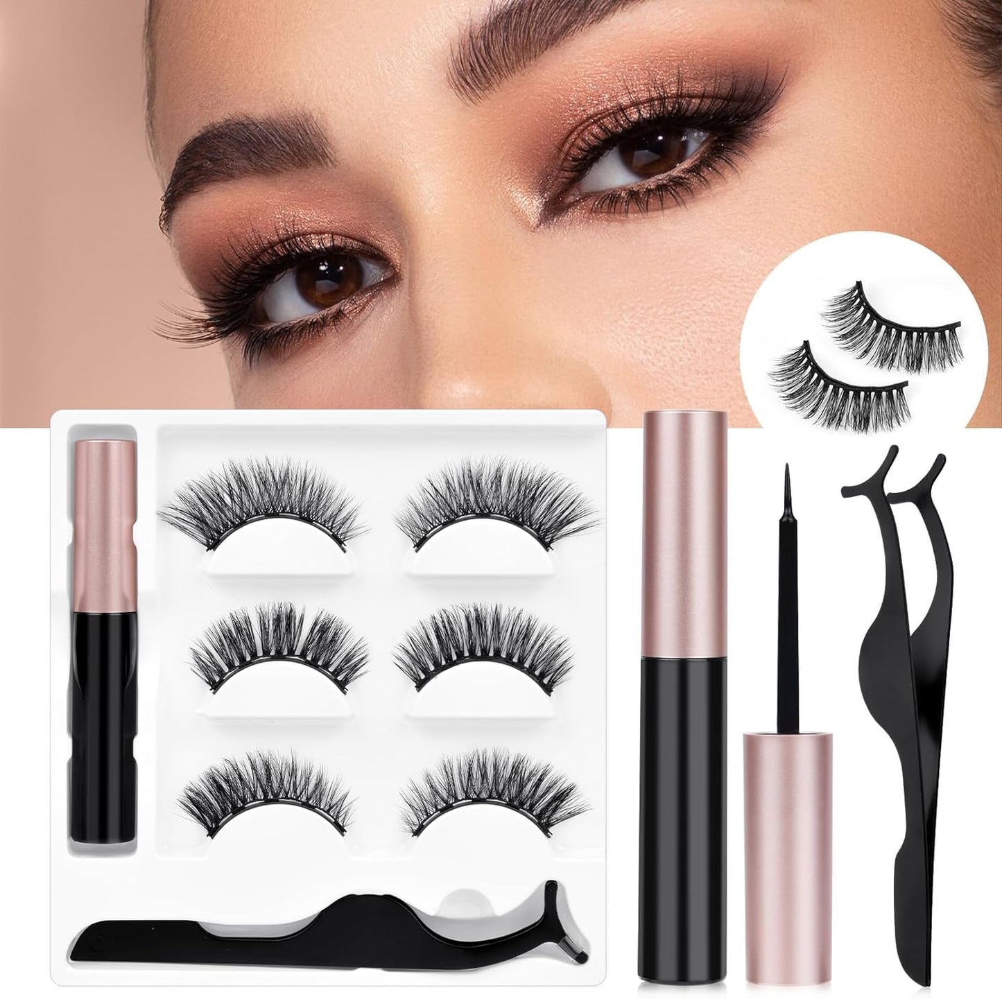 Kit Pestañas MagneticLashes® + Delineador 🎁