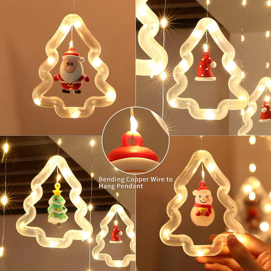 CORTINA DE LUCES DE NAVIDAD EN ARBOL 3mts